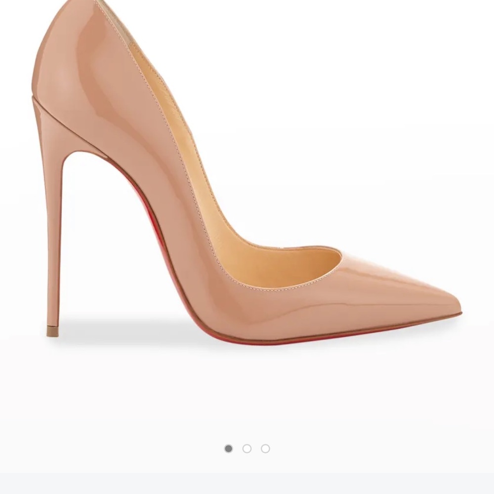 Christian Louboutin- So Kate 120 Patent 39.5 Nude-Brand New